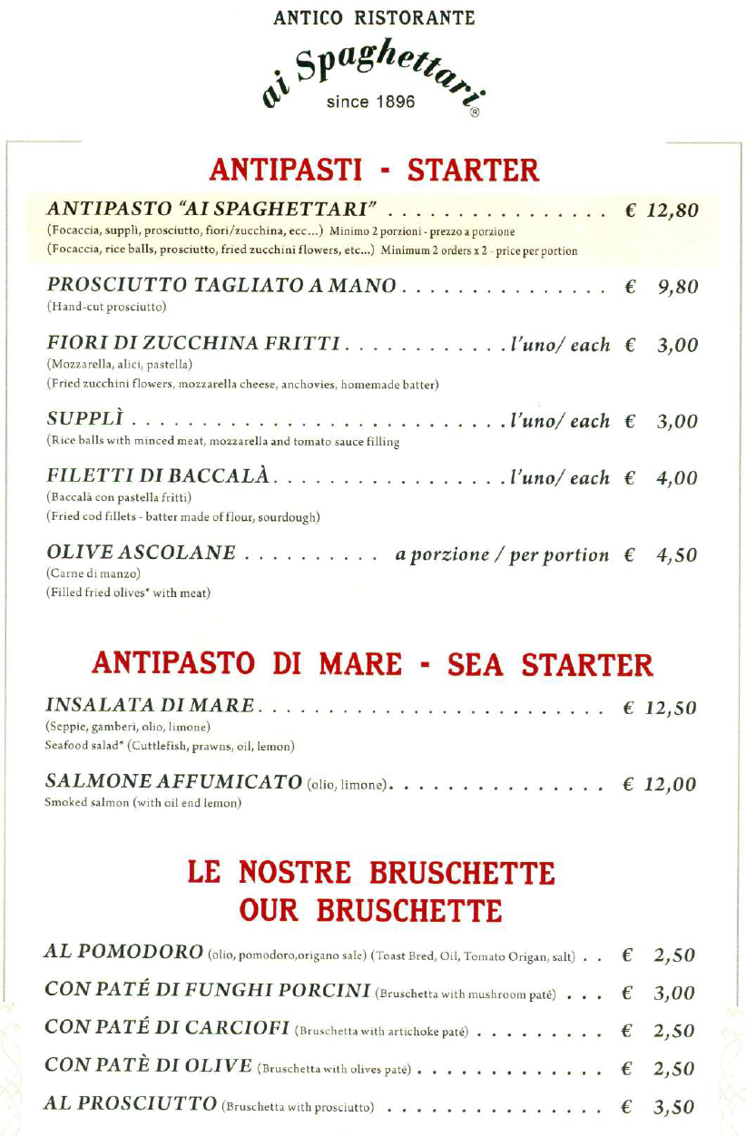 antipasti