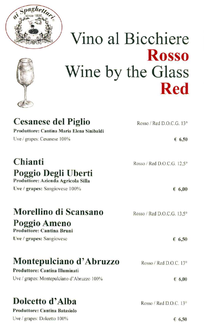 vino in calice - rosso