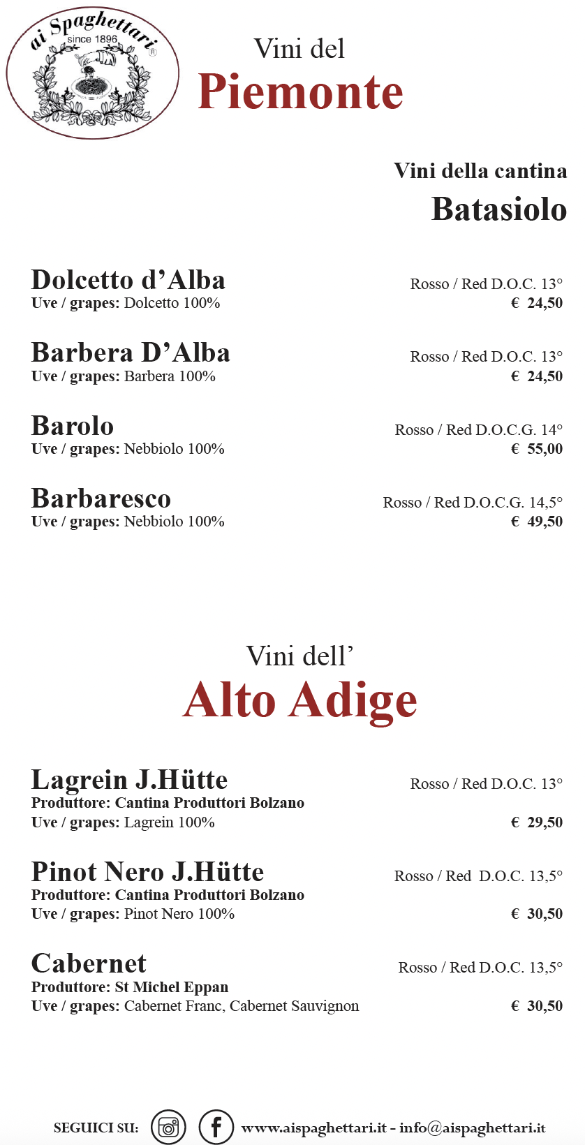 vino rosso in bottiglia