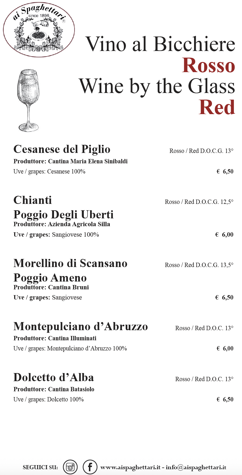 vino in calice - rosso